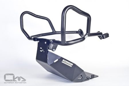 Outback Motortek skid plate and crash bars for Africa Twin 1000