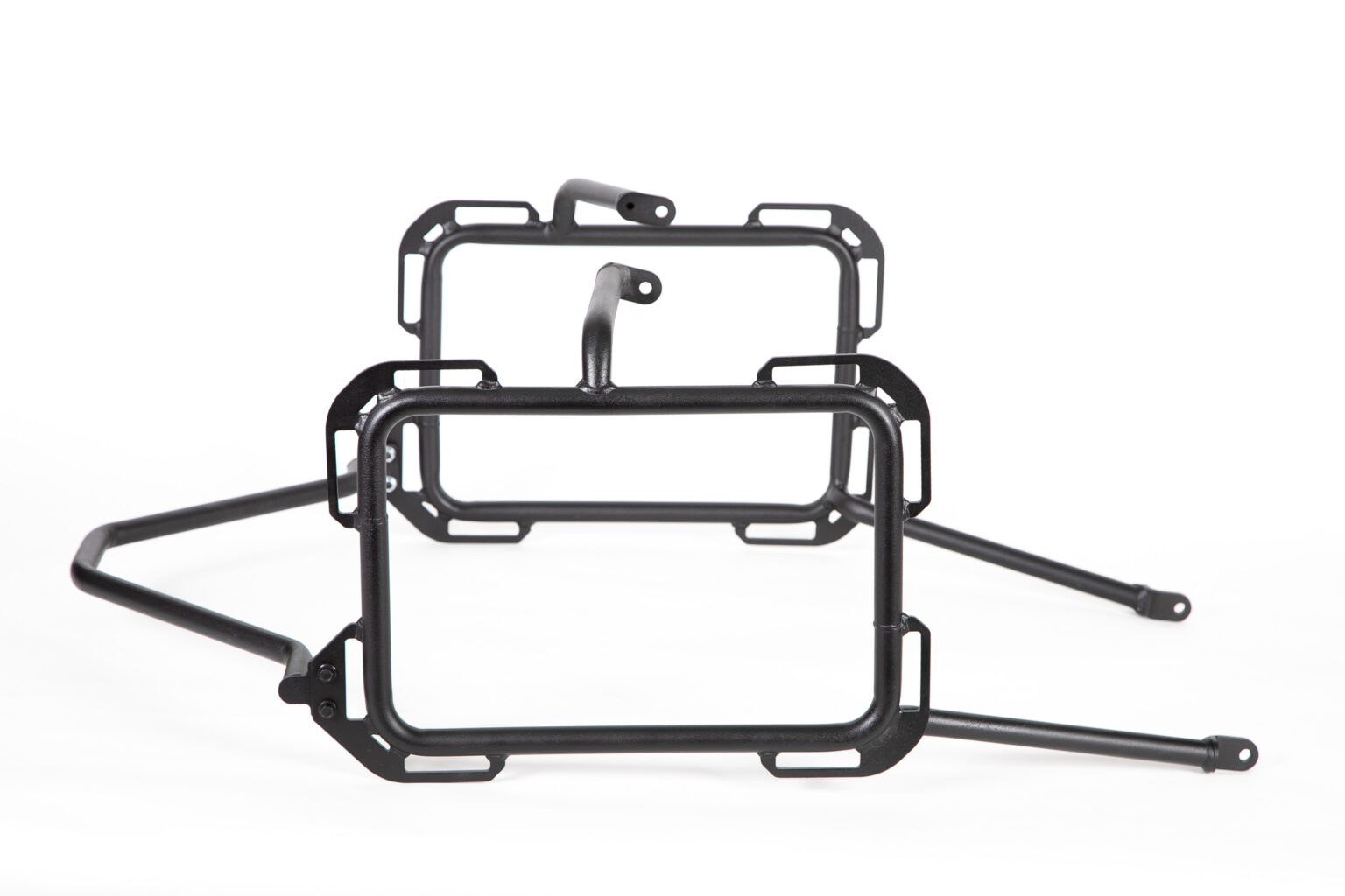 Tusk Aluminum Panniers With Pannier Racks V2 Large Silver Compatible With Suzuki DR650 1996-2025