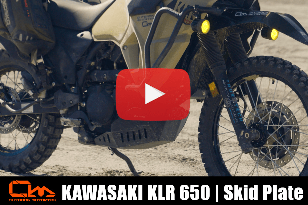 Kawasaki KLR650 Skid Plate Installation